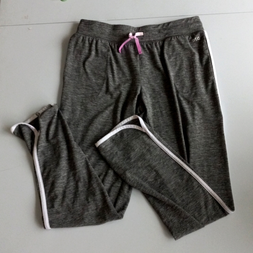 Gray with white lines down side and bottom